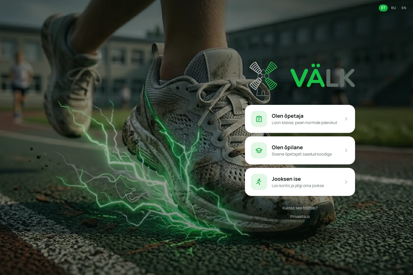 Välk avalehe salvestatud eelvaade